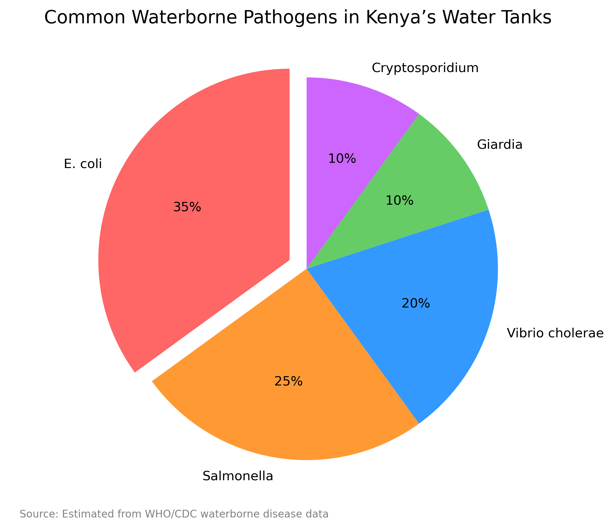 Dirty tanks can lead to waterborne diseases, a major health concern in Kenya